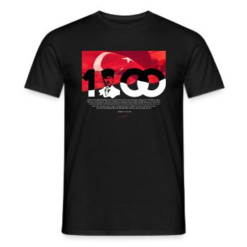 Ataturk Signature Mustafa Kemal Ataturk Turkey - Men's T-Shirt - black - Front - AI Model Male 178 light (178cm)