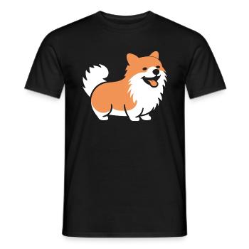 Spitz - Männer T-Shirt - Schwarz - Vorne - AI Model Male 178 light (178cm)