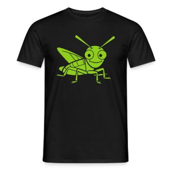 Sauterelle - T-shirt homme - noir - Devant - AI Model Male 178 light (178cm)