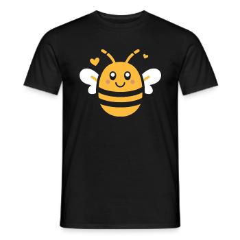 Abeille - T-shirt homme - noir - Devant - AI Model Male 178 light (178cm)