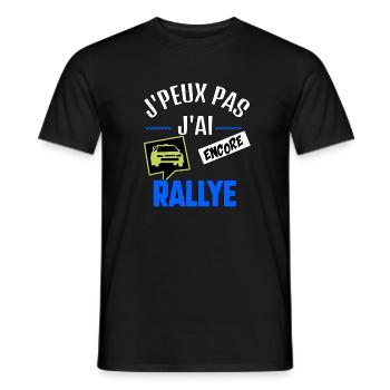 J’peux pas j’ai rallye - T-shirt homme - noir - Devant - AI Model Male 178 light (178cm)
