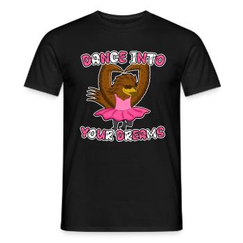 Ballett Tanzfalke - Männer T-Shirt - Schwarz - Vorne - AI Model Male 178 light (178cm)