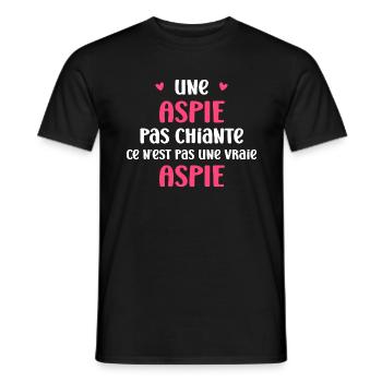 Aspie - T-shirt homme - noir - Devant - AI Model Male 178 light (178cm)