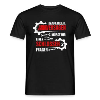 Schlosser Geschenk Metallbauer Mechaniker - Männer T-Shirt - Schwarz - Vorne - AI Model Male 178 light (178cm)