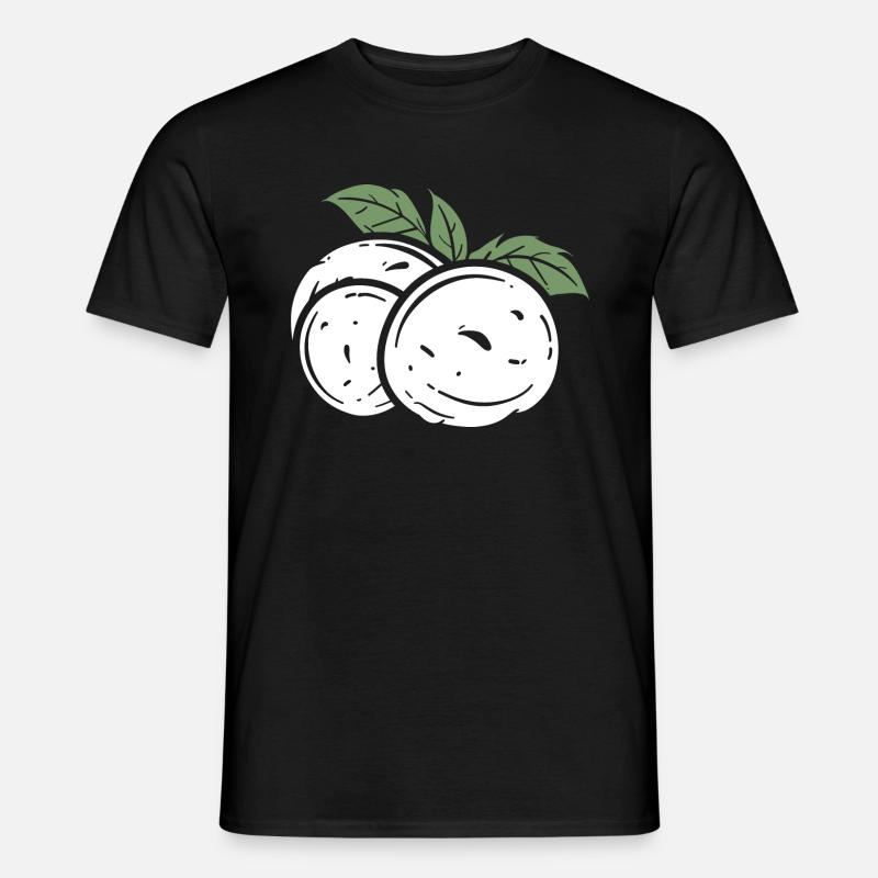 Mozzarella - Männer T-Shirt - Schwarz