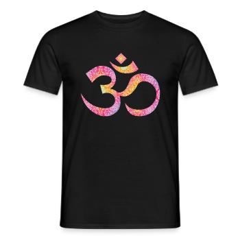 Om mandala - T-shirt homme - noir - Devant - AI Model Male 178 light (178cm)