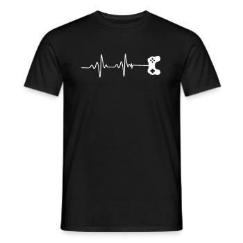 Kontroller Konsole Spiele zocken Geschenk PC Nerd - Männer T-Shirt - Schwarz - Vorne - AI Model Male 178 light (178cm)