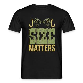 fishing - Men's T-Shirt - black - Front - AI Model Male 178 light (178cm)