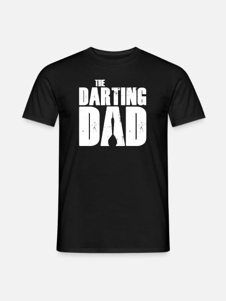 Der Dart spielende Vater Dartpfeil Geschenk - Männer T-Shirt - Schwarz