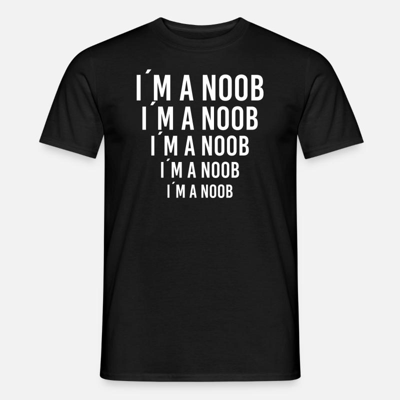 Ich bin ein Noob - Männer T-Shirt - Schwarz