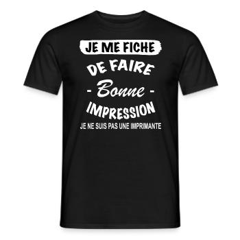 Zitat Lustig • Mir egal • Geschenke - Männer T-Shirt - Schwarz - Vorne - AI Model Male 178 light (178cm)
