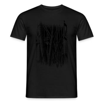 Arbres de la jungle dans la forêt tropicale - T-shirt homme - noir - Devant - AI Model Male 178 light (178cm)