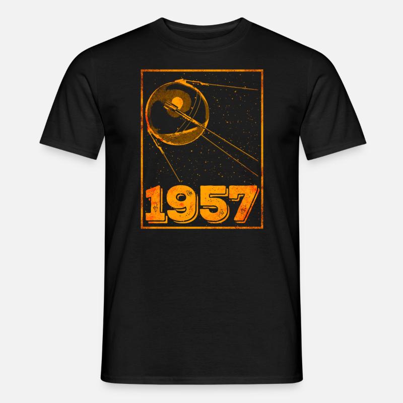 Sputnik 1957 - Männer T-Shirt - Schwarz