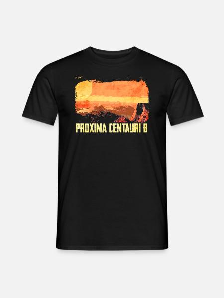 Exoplanet Proxima Centauri b - Men's T-Shirt - black