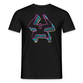 Gibbon - Männer T-Shirt - Schwarz - Vorne - AI Model Male 178 light (178cm)