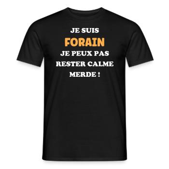 Je suis forain - T-shirt homme - noir - Devant - AI Model Male 178 light (178cm)
