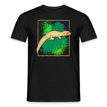 Salamander - Männer T-Shirt - Schwarz - Vorne - AI Model Male 178 light (178cm)