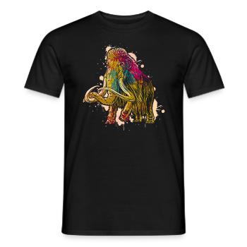 Mammouth - T-shirt homme - noir - Devant - AI Model Male 178 light (178cm)