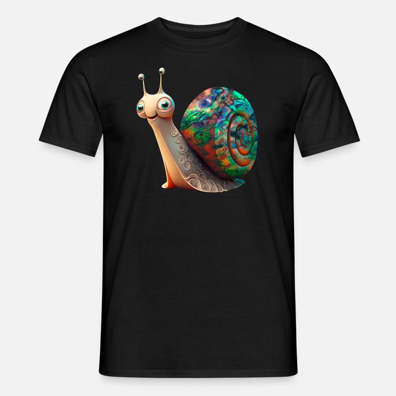 Opal Snail - Opal Snail Shell - Men's T-Shirt - black