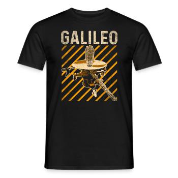 Jupiter Raumsonde Galileo - Männer T-Shirt - Schwarz - Vorne - AI Model Male 178 light (178cm)