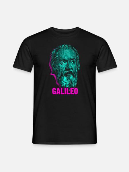 Galileo Galilei - Männer T-Shirt - Schwarz