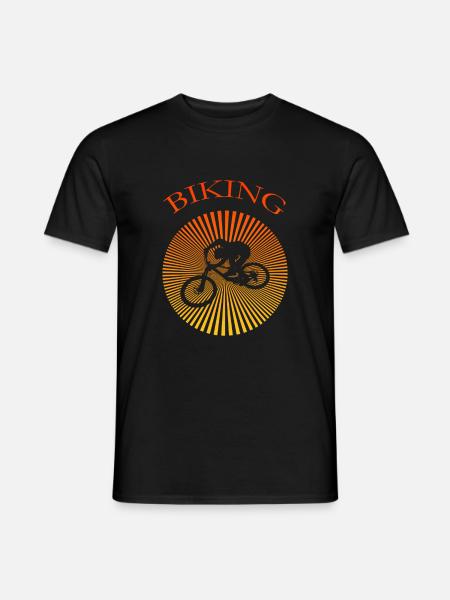 biking - Männer T-Shirt - Schwarz