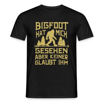 Bigfoot - Männer T-Shirt - Schwarz - Vorne - AI Model Male 178 light (178cm)