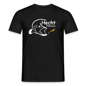 Hecht Flüsterer - Männer T-Shirt - Schwarz - Vorne - AI Model Male 178 light (178cm)