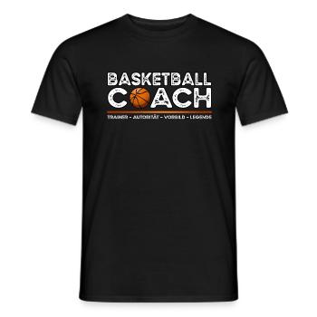 Basketball Trainer - Männer T-Shirt - Schwarz - Vorne - AI Model Male 178 light (178cm)