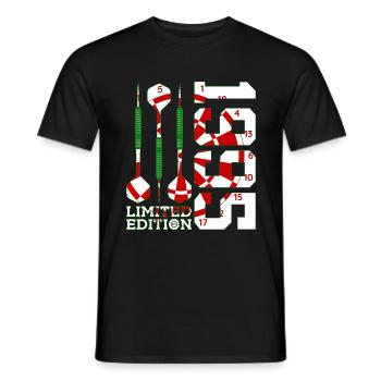 31ST BIRTHDAY DARTS LIMITED EDITION 1995 - Men's T-Shirt - black - Front - AI Model Male 178 light (178cm)