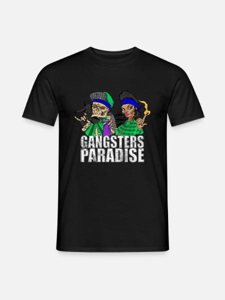 Gangsters Paradise - Men's T-Shirt - black