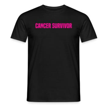 Survivant du cancer - T-shirt homme - noir - Devant - AI Model Male 178 light (178cm)