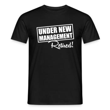 Retirement - Men's T-Shirt - black - Front - AI Model Male 178 light (178cm)