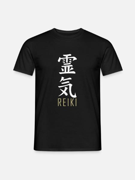 Reiki - Männer T-Shirt - Schwarz