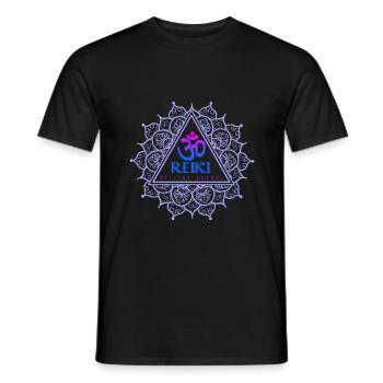 Reiki - Men's T-Shirt - black - Front - AI Model Male 178 light (178cm)