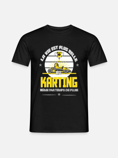 Karting - T-shirt homme - noir