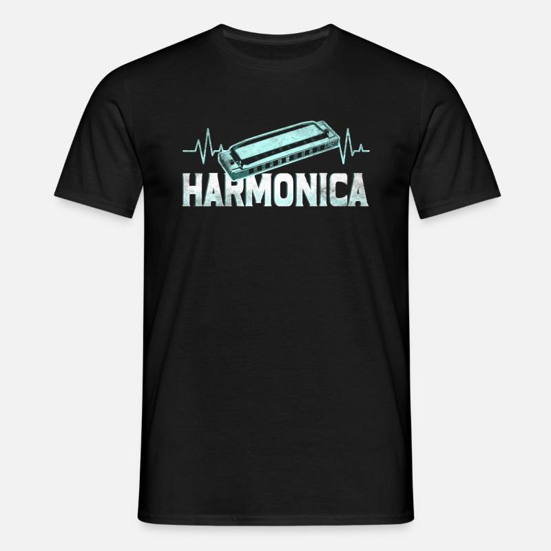 Harmonica - Men's T-Shirt - black