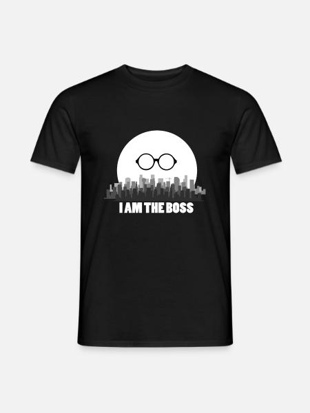 Je suis le patron Nerd entrepreneurs PDG Elite Geek - T-shirt homme - noir