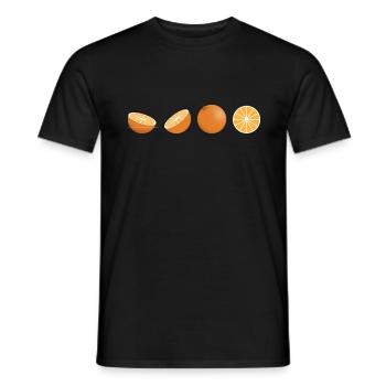 The oranges - Men's T-Shirt - black - Front - AI Model Male 178 light (178cm)