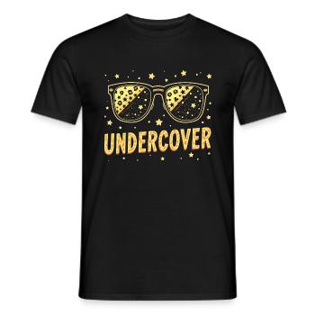 Discours d’infiltration - Costume drôle avec Sun Bril - T-shirt homme - noir - Devant - AI Model Male 178 light (178cm)