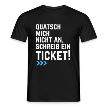 Informatiker IT Ticket Spruch Programmierer - Männer T-Shirt - Schwarz - Vorne - AI Model Male 178 light (178cm)