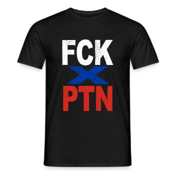 FCK PTN - T-shirt homme - noir - Devant - AI Model Male 178 light (178cm)