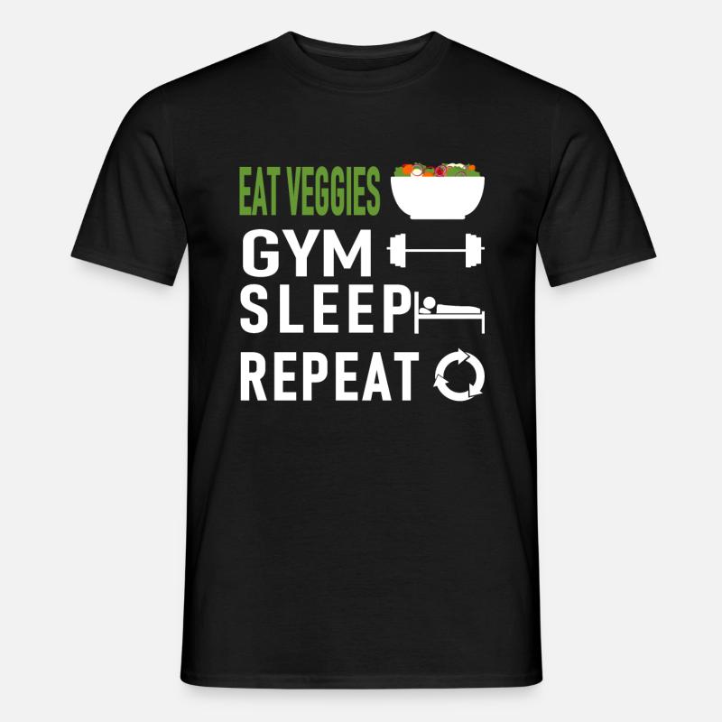 Gym diæt - Mænd T-shirt - sort
