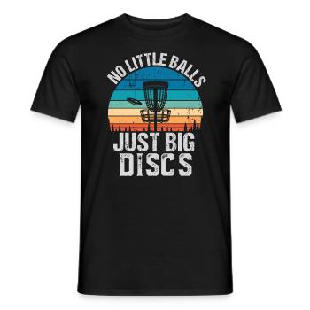 Drôle de disc golf cadeau pas de petites balles - T-shirt homme - noir - Devant - AI Model Male 178 light (178cm)