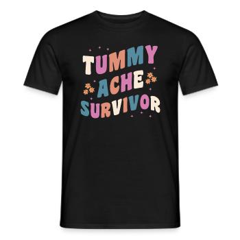 Survivant de la douleur abdominale Groovy - T-shirt homme - noir - Devant - AI Model Male 178 light (178cm)