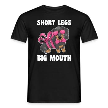 Funny Miniature Dachshund Mom Girls Gift - Men's T-Shirt - black - Front - AI Model Male 178 light (178cm)