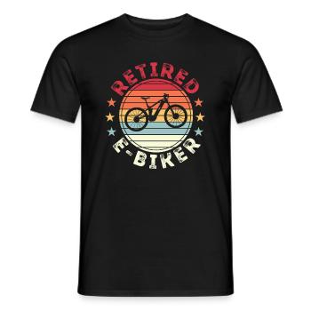 Retraité Ebiker Retro Ebike embt Cadeau - T-shirt homme - noir - Devant - AI Model Male 178 light (178cm)
