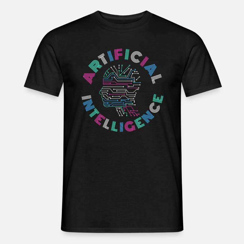 Artificial Intelligence AI Gift - Men’s T-shirt - black