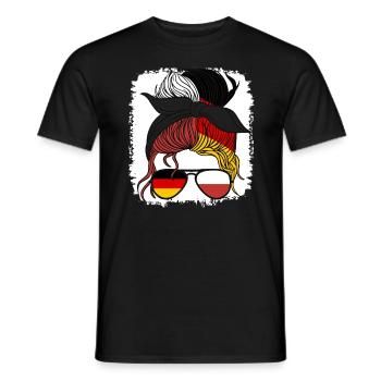 Deutschland Polnisches Mädchen Polen Deutschland Polska Mutter - Männer T-Shirt - Schwarz - Vorne - AI Model Male 178 light (178cm)