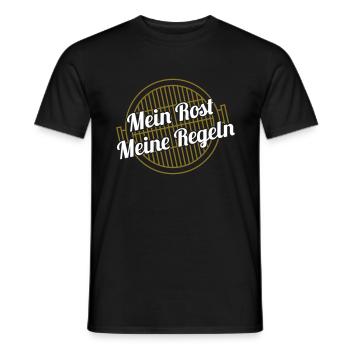 Mein Rost / Meine Regeln - Männer T-Shirt - Schwarz - Vorne - AI Model Male 178 light (178cm)